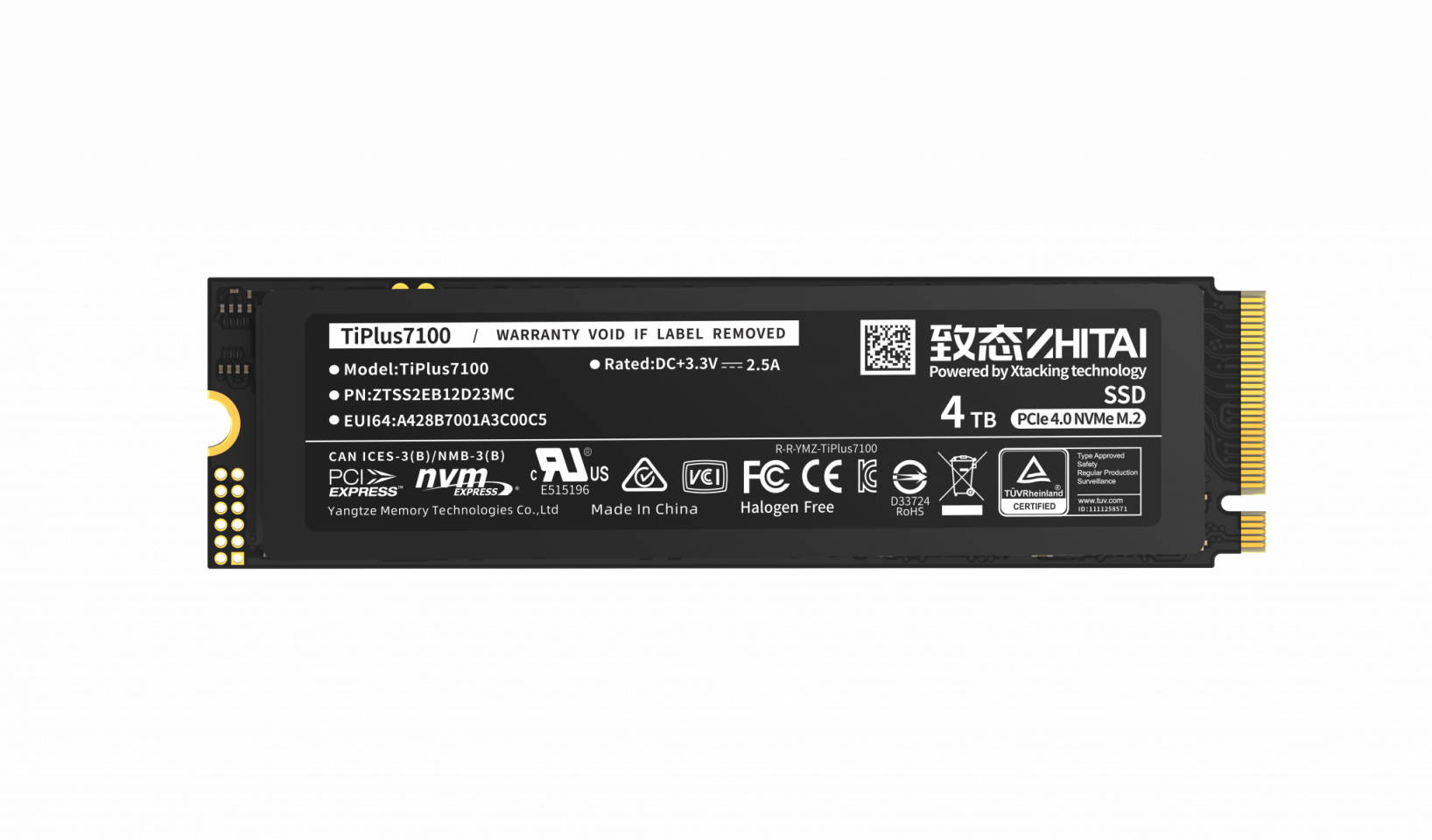 ZHITAI TiPlus7100 SSD góc chính diện